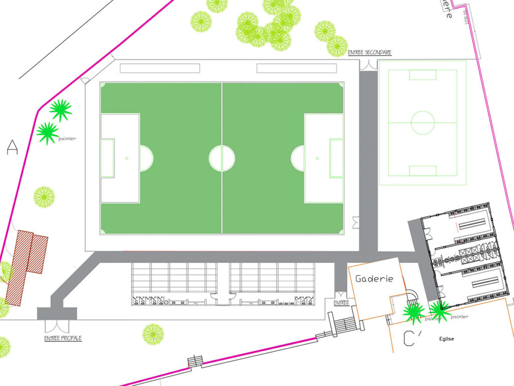 plans du centre de formation d'Ha&iuml;ti