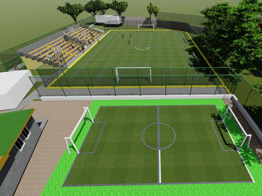 rendu du centre de formation d'Ha&iuml;ti