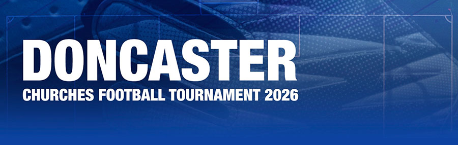 doncaster churches football tournament banner