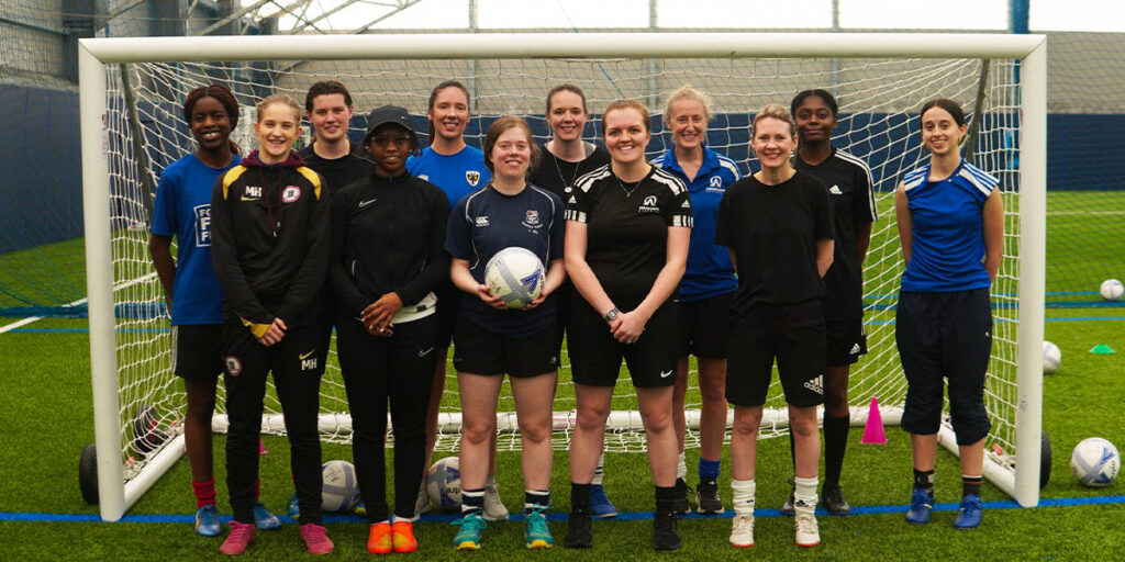 ladies team at 2025 football festival in gb