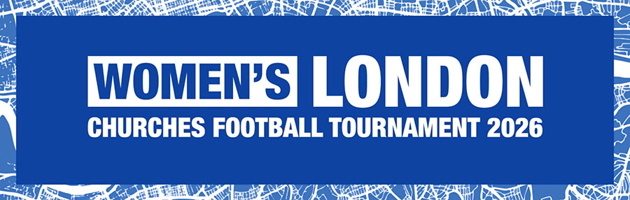 womens london churches football tournament banner